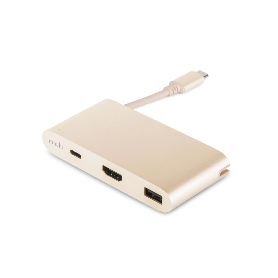 Адаптер Moshi USB-C Multiport Adapter Satin Gold (99MO084206)
